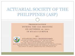 The Actuarial Society of the Philippines (ASP)
