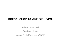 ASP.NET MVC Blogging Engine
