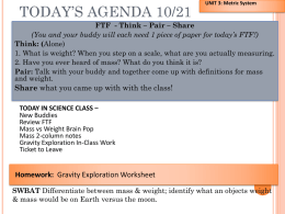 Today’s Agenda 10/21