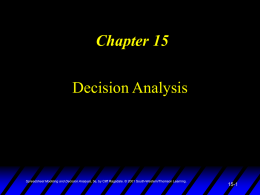 Spreadsheet Modeling & Decision Analysis:
