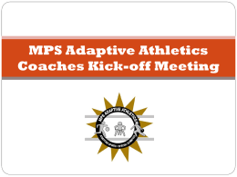 MPS School-Based Adaptive Athletics
