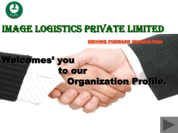 Image Logistics Private Limited DRIVING FORWARD