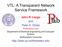 VTL: A Transparent Network Service Framework