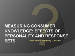 Measuring Consumer Knowledge in the Face of Exaggeration