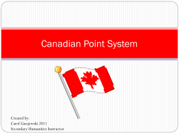 Canadian Point System - K