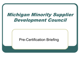 Michigan Minority Supplier Development Council