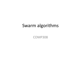 Swarm algorithms - University of Liverpool