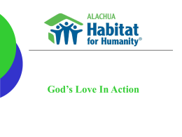 Alachua Habitat For Humanity - George A. Smathers Libraries