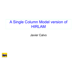 HIRLAM Single Column Model