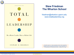 TL slides - Total Leadership