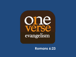 One Verse Evangelism - Atlanta Metro Cathedral | Love God