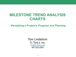 Milestone Trend Analysis Charts
