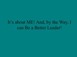 Be A Better Leader