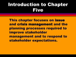 Introduction to Chapter Five - David Eccles School of Business