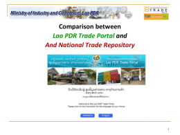 Lao Trade Portal