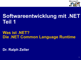 Was ist .NET? Die .NET Common Language Runtime