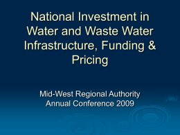Water Services Investment Programme