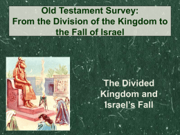 Old Testament Survey: From the Division of the Kingdom to