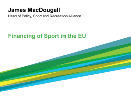 EU ssUMMIT - Sport and Recreation Alliance