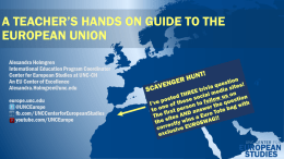 A teacher’s hands on Guide to the European Union