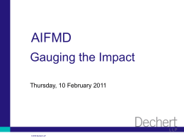 AIFMD - Dechert LLP