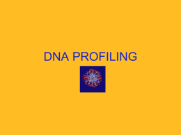 DNA PROFILING - Kaikoura High School