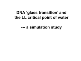 DNA glass transition and the LL critical point of water