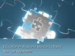 Education Professional Standards Board