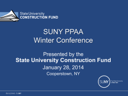 Educational Facilities - State University Construction Fund