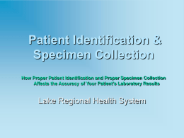 Improving the Accuracy of Patient Identification