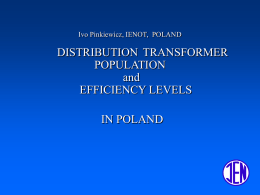 Ivo Pinkiewicz, IENOT, POLAND TRANSFORMER POPULATION …