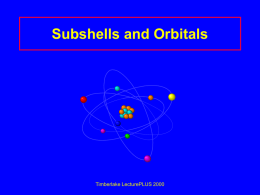 Subshells and Orbitals