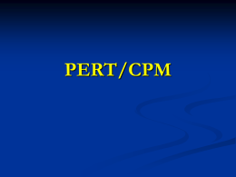 PERT/CPM - Pakistan Engineering Council