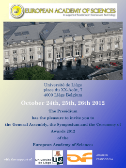 Diapositive 1 - European Academy of Sciences