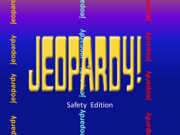 JEOPARDY - S&W Ready Mix Concrete