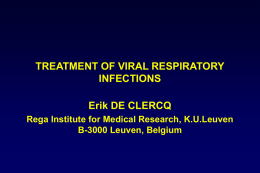 Respiratory virus inhibitors - Pharmacie - UCL