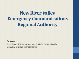 New River Valley Emergency Communications Regional Authority