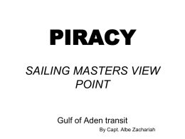 PIRACY SAILING MASTERS VIEW POINT