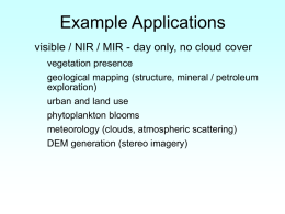Bab 2 : Application Of Remote Sensing (Slide)