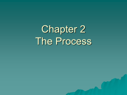 Chapter 2 The Process - Gunadarma University