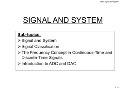 Signal and System - Universitas Udayana