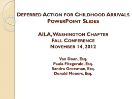 Deferred Action for Childhood Arrivals PowerPoint Slides