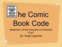 The Comic Book Code - Eastern Michigan University