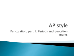 AP style - WordPress.com