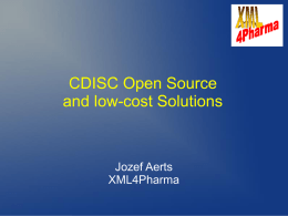 CDISC Open Source and low