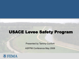 USACE Levee Activities and Resources