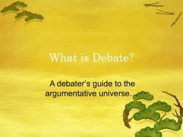 What is Debate?