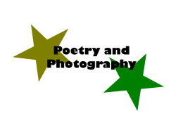 Poetry and Photography - Hunterdon Central Regional High