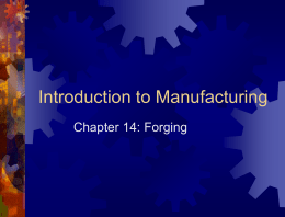 Introduction to Manufacturing