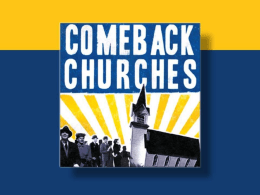 The Comeback Churches Presentation